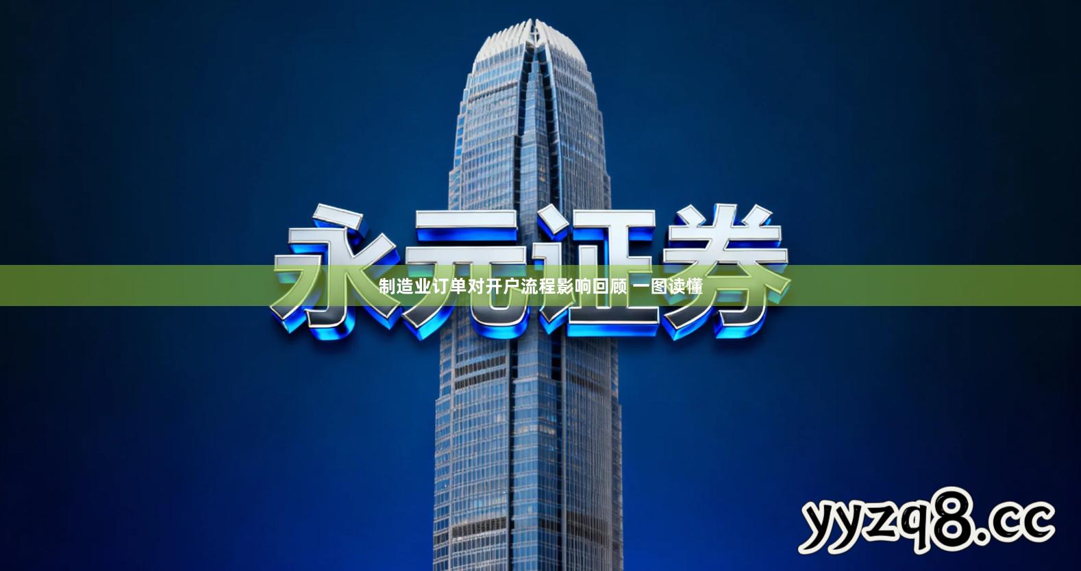 制造业订单对开户流程影响回顾 一图读懂